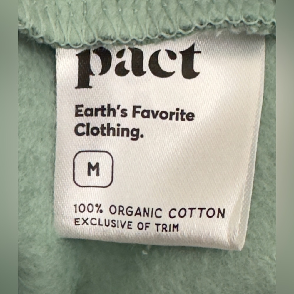pact Organic Cotton Sage Green Graphic Herbs Crew Neck Slouchy Sweatshirt M & L - Picture 7 of 12
